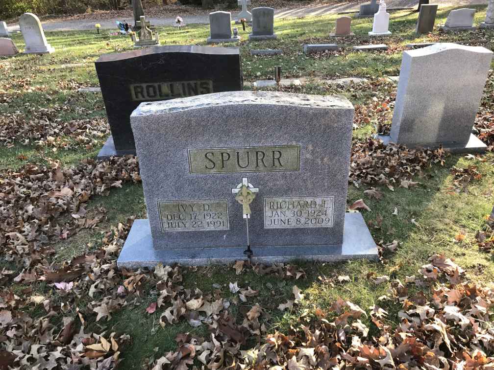 Richard S. Spurr Grave Marker - Ivy Hill Cemetery