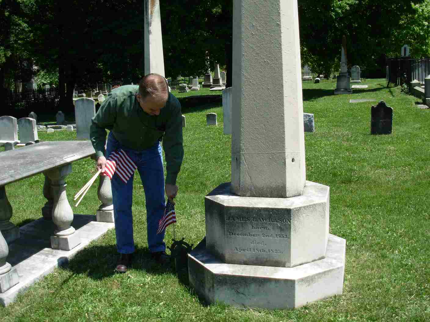 James Lawrason Grave Marking 2010
